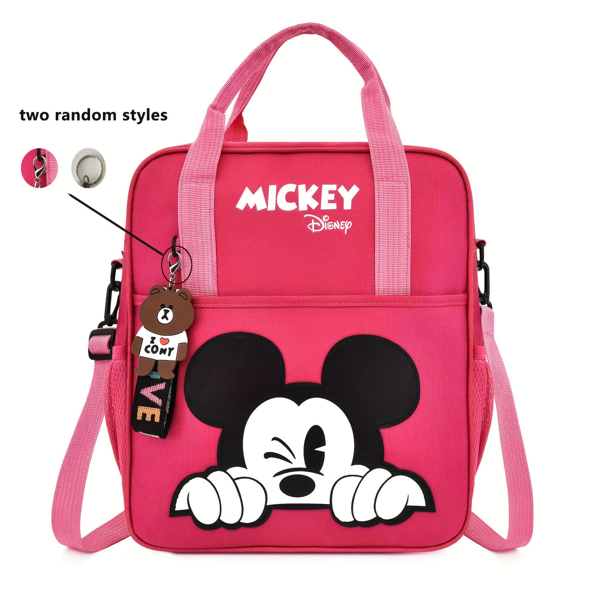 حقيبة ظهر كرتونية كبيرة بسعة كبيرة مصنوعة من النايلون مع أحزمة كتف قابلة للفصل، قابلة للتعديل ومتينة للسفر والاستخدام اليومي والهدايا، حقيبة ظهر مناسبة