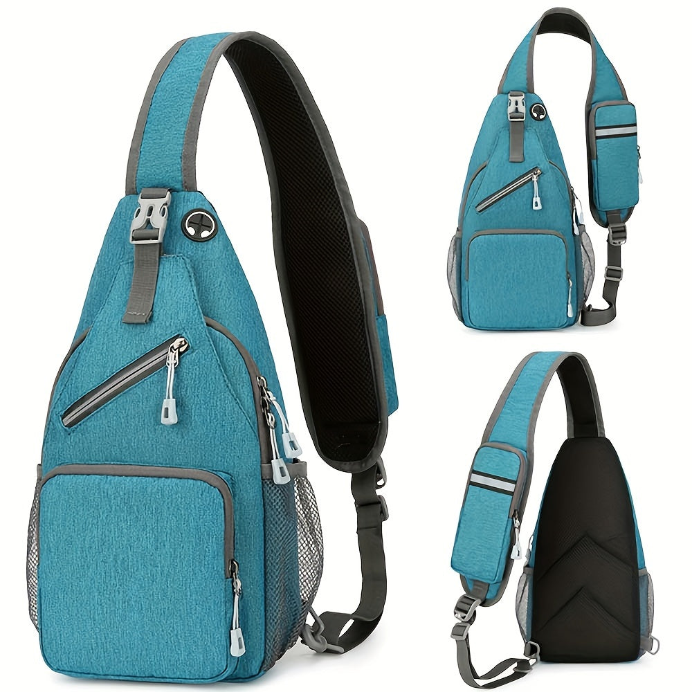 حقيبة ظهر صغيرة خفيفة الوزن للرجال والنساء - حقيبة صدرية كبيرة للسفر والمشي لمسافات طويلة