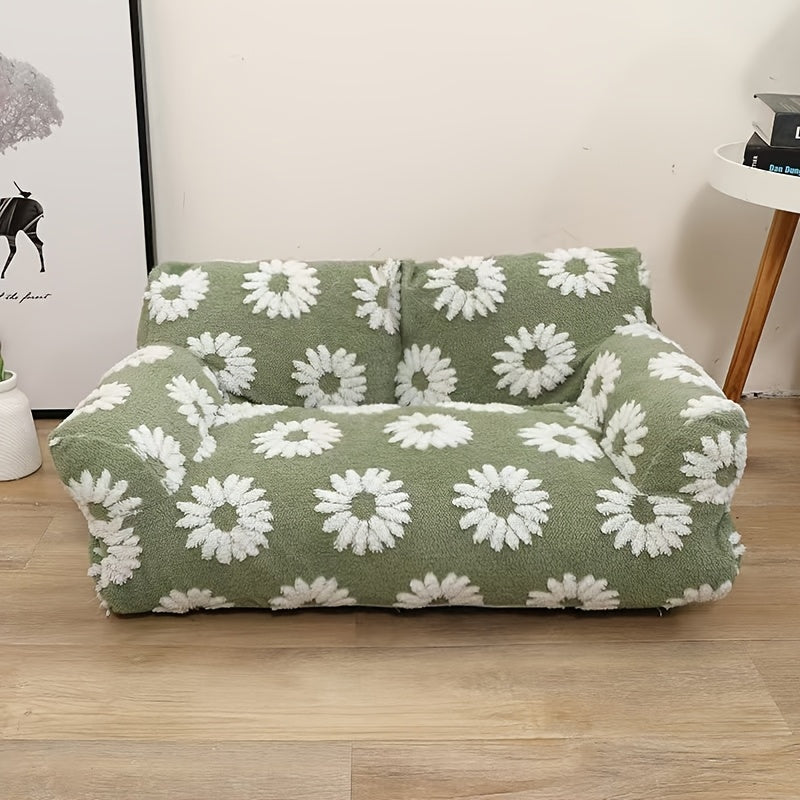 سرير للحيوانات الأليفة - أريكة للحيوانات الأليفة - سرير للكلاب - بيت للكلاب والقطط - هدية للعطلات - عيد الميلاد