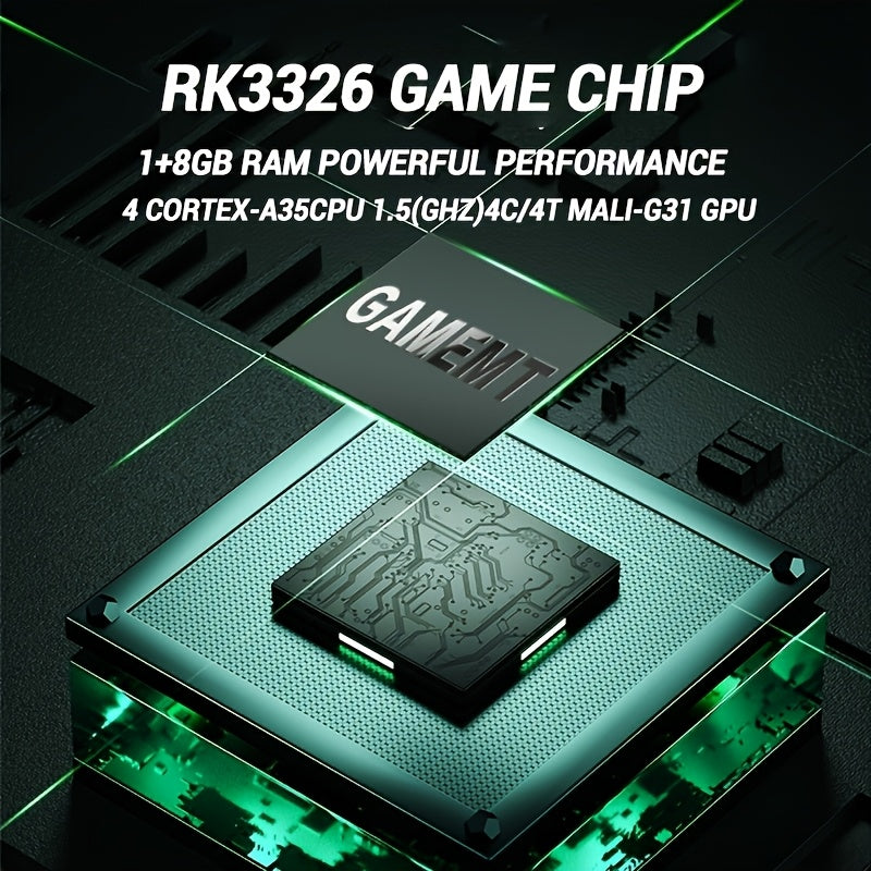 جهاز ألعاب محمول E6 - شريحتين، شحن Type-C، بطاقة TF مدمجة سعة 64GB/128GB، شاشة HD 13.89 سم، 8 ألعاب مدمجة - صغير وخفيف للسفر والنزهات وهدايا العطلات (للأصدقاء والعائلة)، ملحقات ألعاب، وحدة ألعاب، ألعاب خارجية، تصميم أنيق، شاشة عالية الجودة