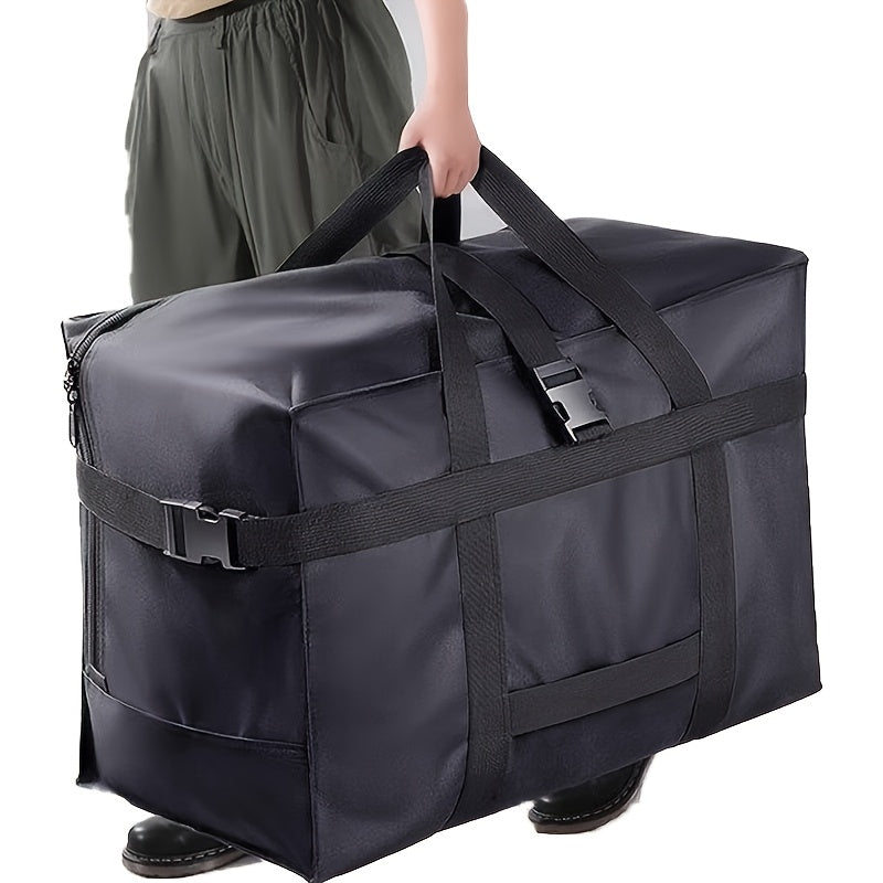 حقيبة تخزين من قماش أكسفورد عالي الجودة بحجم كبير جدًا من URBANWAVE مع مقابض معززة وسوستة مزدوجة - منظّم متين وقابل للطي للملابس، الفراش، أدوات المطبخ والمزيد - مثالية للتحرك والسفر والاستخدام المنزلي وفي المزارع، تصميم عصري | نسيج متين، حقائب تخزين للملا