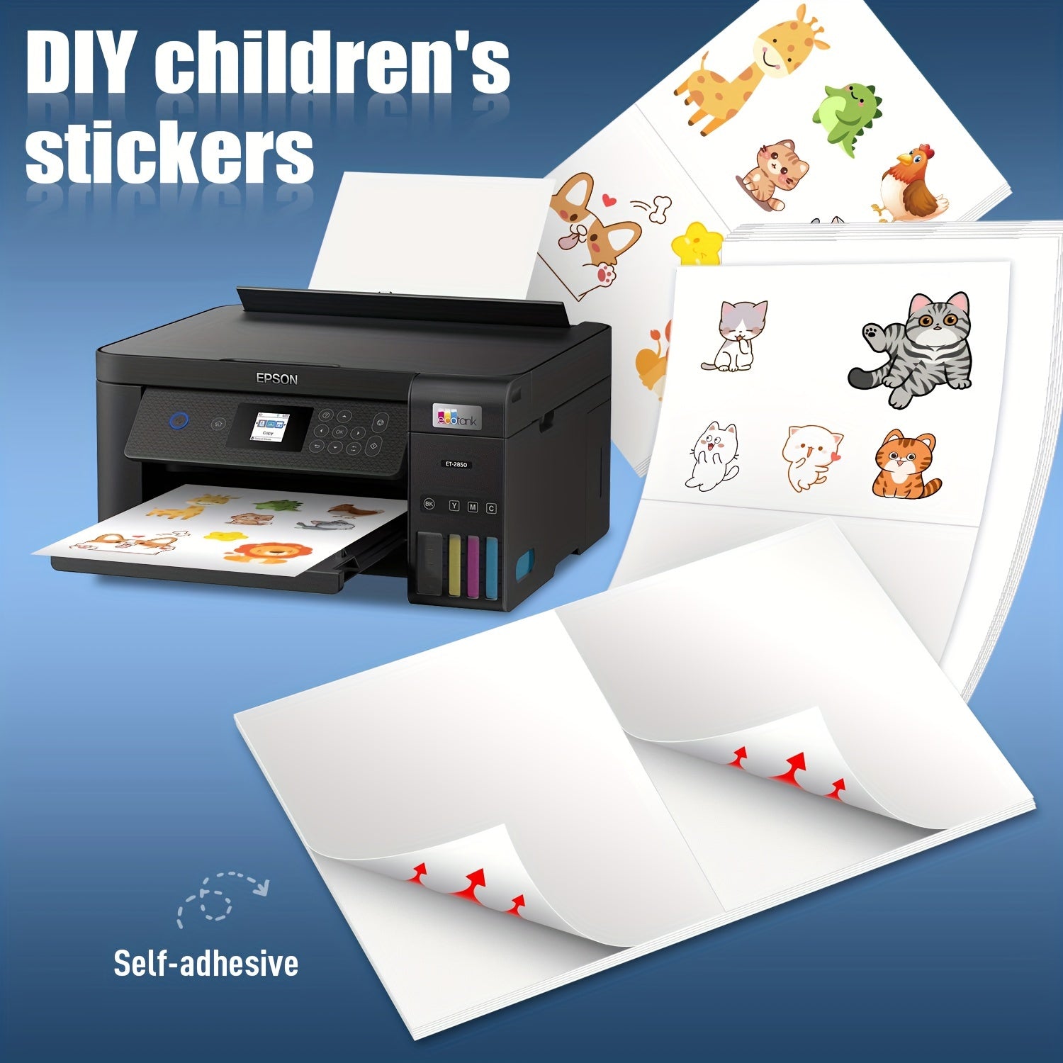 ملصقات الشحن اللاصقة ذاتية اللصق بحجم نصف ورقة 8.5 × 5.5 بوصة لطابعات الليزر والحبر - حجم الرسالة 8.5 × 11 بوصة (ورقة واحدة تحتوي على 2 ملصقة)، 100 ملصقة