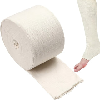 لفة واحدة من ضمادة القطن المرنة - ضمادة مرنة للضغط، مناسبة للأذرع والساقين والجص - شريط غاز مريح يمتص العرق، الأفضل لعيد الميلاد