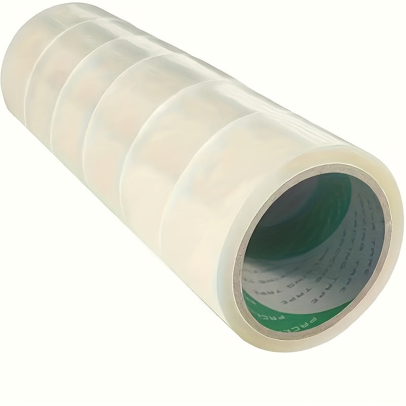 1/5 لفة، شريط تغليف شفاف متعدد الاستخدامات، مناسب للمكتب، لصق الصندوق، تغليف الهدايا، لاصق قوي، جيدة التغليف