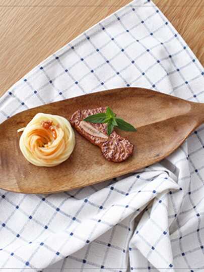 مفرش طباعة هندسي ومفرش طاولة طعام من مزيج الكتان لتزيين طاولة المنزل