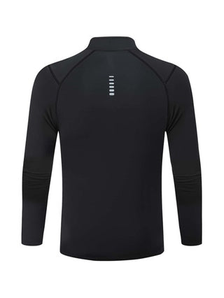 Manfinity Fitness جاكيت رياضية كاجوال للرجال نصف سحاب، كم رغلان، قطعة عادية بأكمام طويلة، معطف لركض المپي