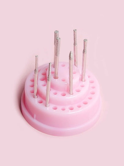 صندوق تخزين رأس طحن فن أظافر 48 فتحة