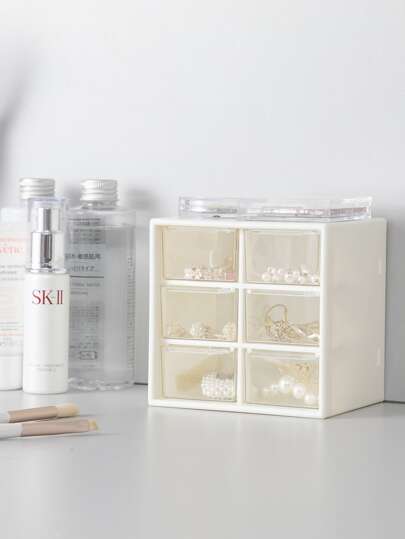 قطعة واحدة 3 طوابق صندوق تخزين سطح المكتب , أسلوب الشمال صندوق تخزين الدرج الى مرتب شبكة مقبض