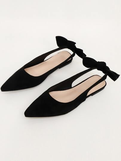 أحذية نسائية كاجوال سهلة الارتداء ذات ربطة فراشة جديدة، أسود، مريحة وأنيقة متعددة الاستخدامات