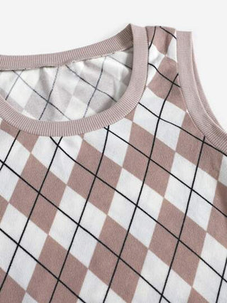 EZwear لباس علوي تانك نمط بلوري