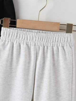 SHEIN بنطلون بخصر مطاطي حلو قطعتين للأولاد الصغار