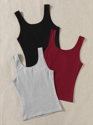 EZwear حذاء تانك توب صلب 3 قطع ، ملابس علوية الخروج