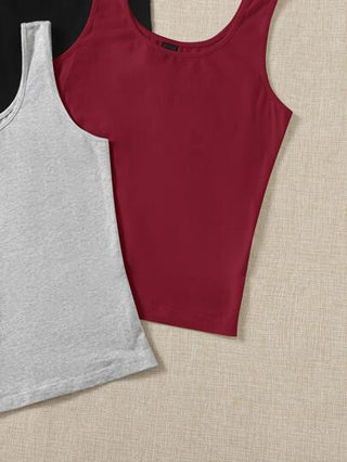 EZwear حذاء تانك توب صلب 3 قطع ، ملابس علوية الخروج