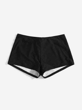 Swim Vcay مقاس كبير شورت سباحة موحدة اللون