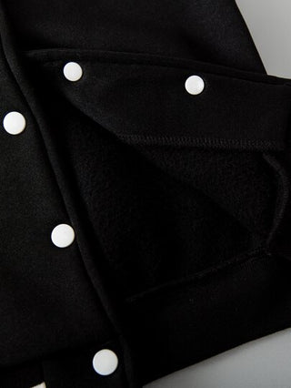 SHEIN جاكيت صوفي رياضي مزين بخطاب لصبي شاب