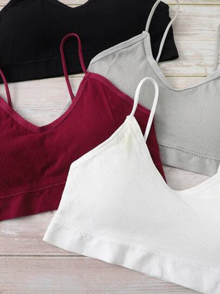 Shein Underwear&Sleepwear Basics حمالة صدر لاسلكية 4 قطع