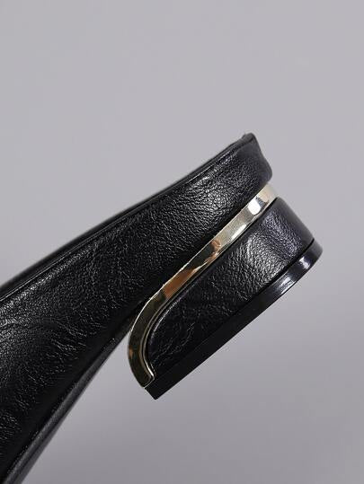 حذاء مولر مسطح للنساء أنيق اصبع مدبب