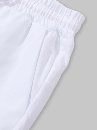 Manfinity Homme شورت خصر برباط فضفاض للرجال