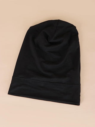 غطاء للرأس للنساء قماشي بتصميم أنيق بلون واحد للشعر مثل التوربان