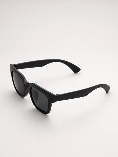 1 قطعة للجنسين أطفال أسود المتضخم إطار مربع Uv400 المضادة للأشعة فوق البنفسجية الكلاسيكية نظارات شمسية كلاسيكية للارتداء اليومي والعطلة