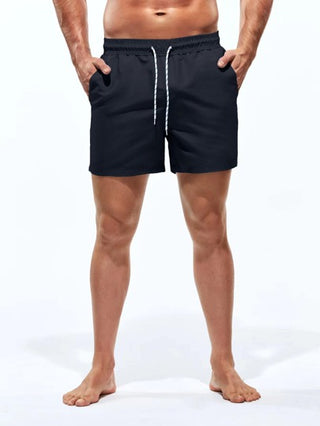 Manfinity Swimmode شورت سباحة ترانك موحدة اللون للرجال