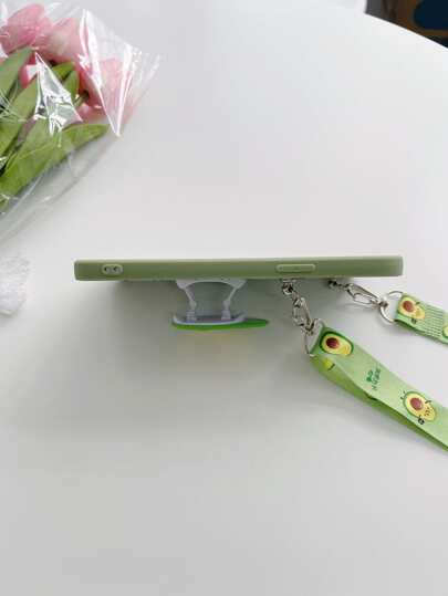 حامل هاتف بقلاده من نوع أفوكادو للصيف، متوافق مع أجهزة آبل 16/15/14/13/12/11