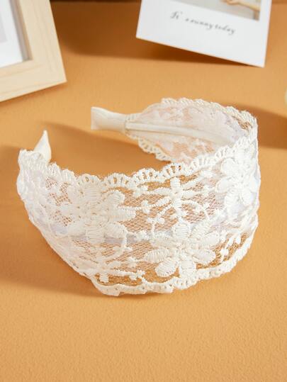 1 قطعة طقم شريط الشعر مطرز بالزهور والدانتيل للأسلوب البوهيمي قيد عيد الحب، شريط الشعر،حلقة الشعر، شريط الشعر، شرائط للشعر