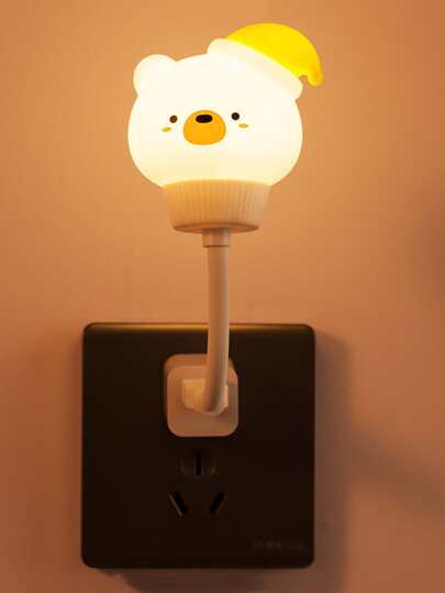 قطعة واحدة ضوء الليل التزييني الدب الجميل ، يعمل بالطاقة USB للكمبيوتر