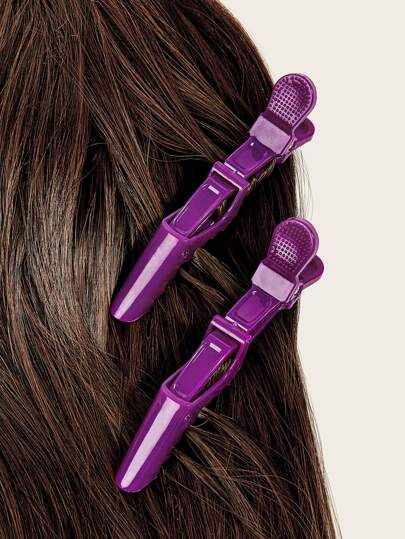 6 قطع مشبك شعر على شكل تمساح، مشابك شعر منحنية، إكسسوارات شعر للأطفال، مشابك شعر على شكل تمساح طويلة باللون الأحادي - إكسسوارات شعر أنيقة وعصرية وحلوة لارتداء المرأة يومياً، مشابك شعر لصالونات تصفيف الشعر المحترفة والمكياج وحلاقة الأسّاس