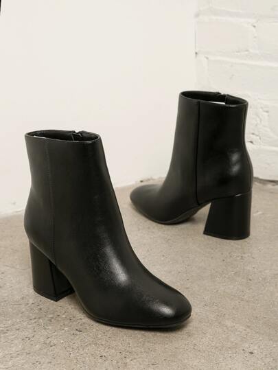 SHUZIA بوت جانبي للمرأة مزود بسحاب مصنوع من الجلد الصناعي المريح والعصري، مناسب للعام الجديد والأعياد