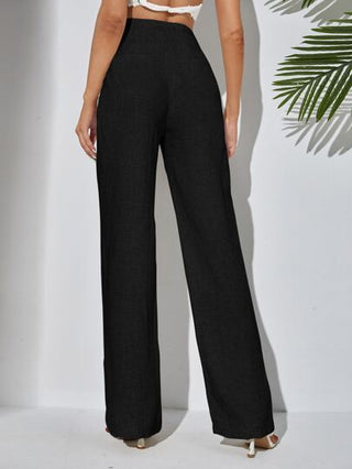 Tall بنطلون بساق مستقيم ذو طيات