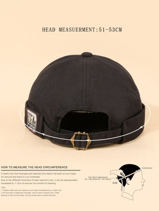 قبعة شمسية بلا جنس أسود بطباعة حروف دنيم مرقع ملون أسلوب , ممتاز الى يومية عادية ارتداء و سفر قطعة واحدة Y2K