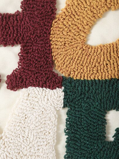 Miater غطاء وسادة بدون حشوة مطرز بعبارة قطعة واحدة