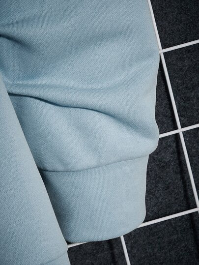 Manfinity NXTstreet هودي بطباعة أحرف لونين رباط للرجال