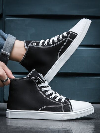 أحذية رياضية عارضة للرجال، حذاء رياضي مضاد للانزلاق للمدارس، جميع المواسم، أنماط متعددة، حذاء قماشي عارض