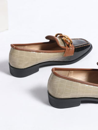 أحذية أوكسفورد حريمي حذاء نسائي مسطح بدون رباط ولون جلدي صغير حجم 41-43، حذاء عمل نسائي مع نعل ناعم بنمط أكسفورد عصري وكاجوال