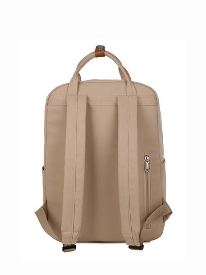 حقيبة ظهر واسعة السعة, قابلة للحمل, مزينة برسم الدب المائي مقاوم للماء وتحتوي على محفظة للعملات, مناسبة للمراهقات والنساء الطالبات في الجامعة, مثالية للمدرسة والجامعة والعمل والتنقلات, حقيبة نسائية مع محفظة للعملات الصغيرة