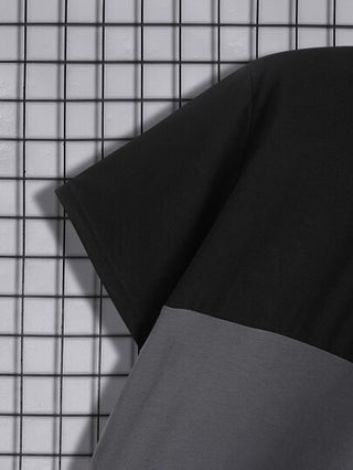 Manfinity Homme رجالي تي شيرت ملائم رقبة مستديرة كاجوال بأكمام قصيرة وطبعة نسر عليها مصنوعة من البوليستر الصيفية البسيطة