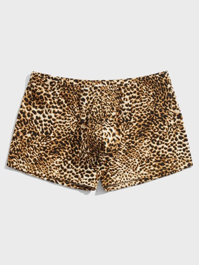 سروال داخلي بوكسر طباعة الفهد للرجال