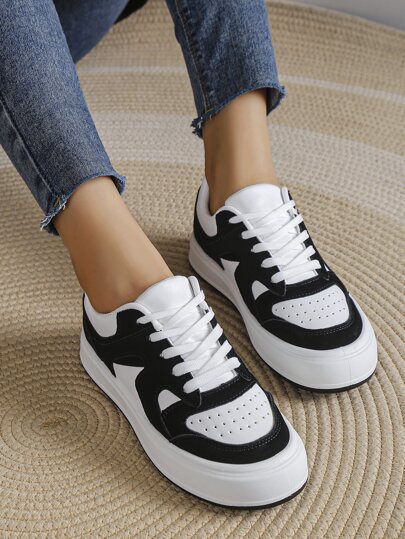 أحذية سكيت لونين رباط امامي