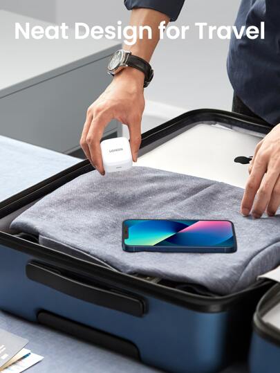UGREEN شاحن سريع من UGREEN بقوة 20 واط متوافق مع محول آبل USB-C 20 واط، متوافق مع محول آيفون، ومع آيباد وآيباد برو 2022، ومع سلسلة آيفون 15 و14 و13 برو ماكس، مناسب للسفر والمكتب والسكن والمنزل