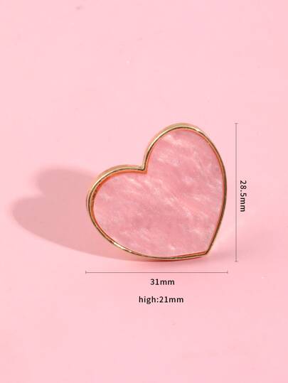 لوحة خاتم فن اظافر على شكل قلب قطعة واحدة