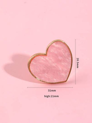 لوحة خاتم فن اظافر على شكل قلب قطعة واحدة