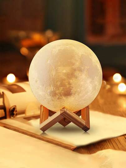 دافئ 8سم طاولة مكتب قمر مصباح لمبة ليلي - دافئ مصباح