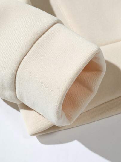 Manfinity Hypemode هودي حراري بجيب الكانغر مع رسومات شعارات للرجال، كتابات، أكمام طويلة، كاجوال، هدية للحبيب، ملون