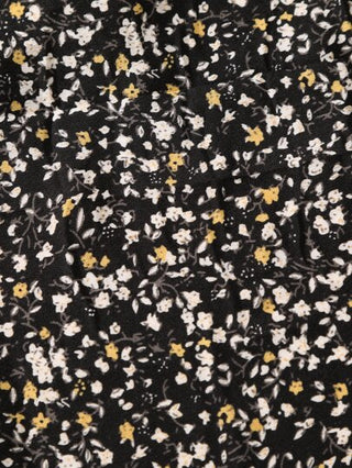 منديل مطبوع بنقشة الأزهار الصغيرة مع تريم من الكرات، مناسب للعطلات والمناسبات اليومية والبوهيمي، باندانا للشعر