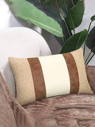 غطاء وسادة من الكتان غطاء وسادة رمي مزخرف بألوان عصرية بدون حشو للأريكة قطعة واحدة