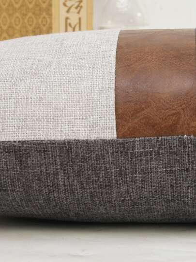 غطاء وسادة قطن بشكل ريفي 1قطعة, مناسب لغرفة النوم, غرفة المعيشة, أريكة المنزل, ديكور المنزل (لا يشمل إدراج الوسادة)