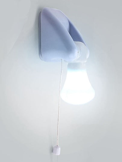 قطعة واحدة ميني أبيض سحب قطن لمبة الحائط البطارية شحنت أبيض لمبة ليلي ( مع اكسسوارات )