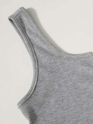 EZwear قميص بلا أكمام صيفي برقبة مقسومة وأزرار أمامية